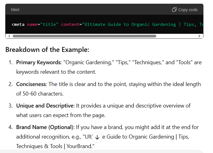 Title Tags