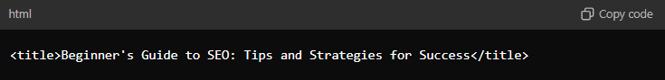 Title Tags